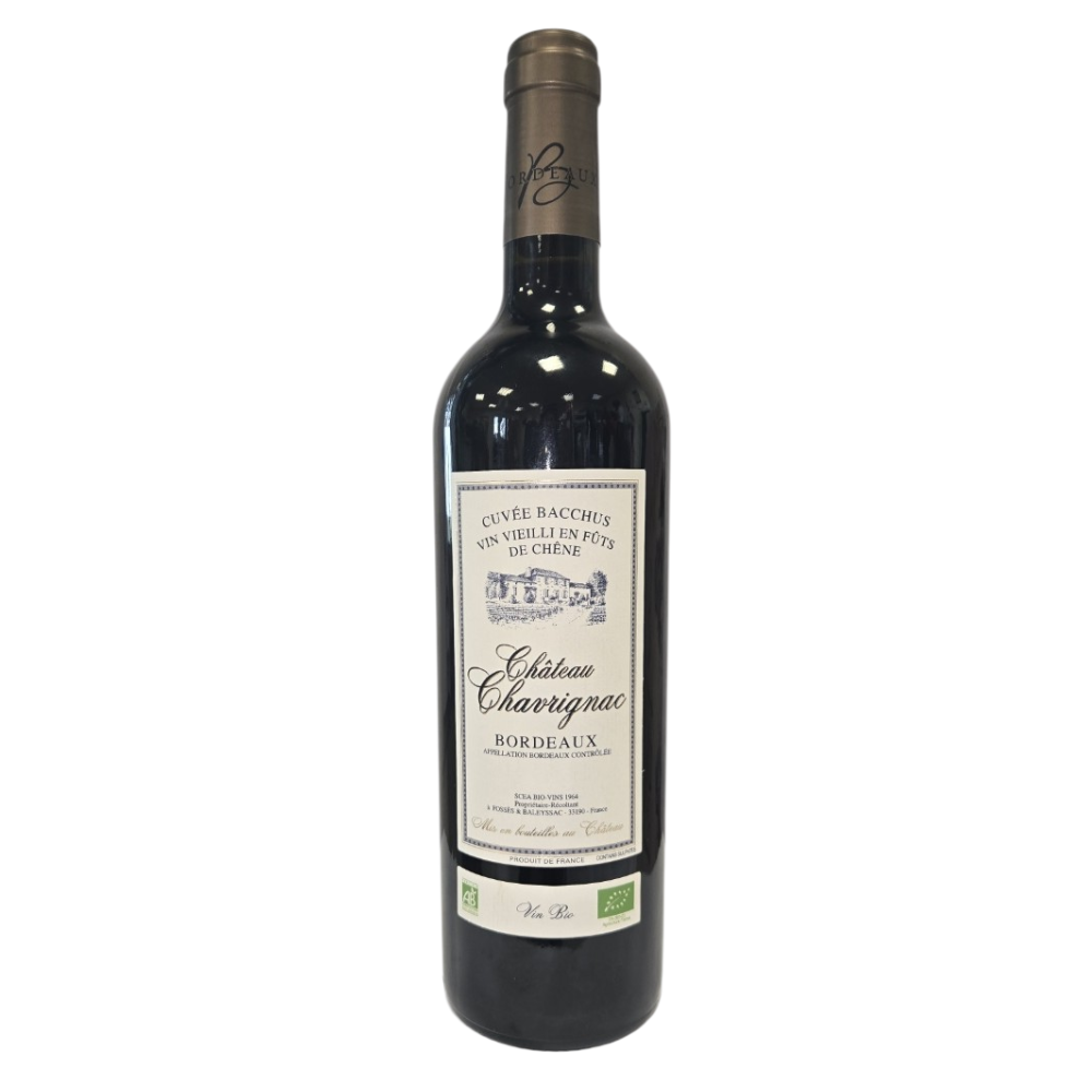 Vin rouge - AOC Bordeaux Cuvée Bacchus bio