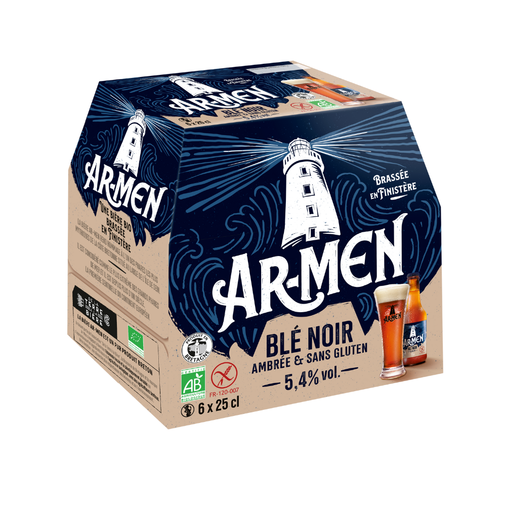 Bière ambrée au blé noir 5,4° bio - 6x25cl