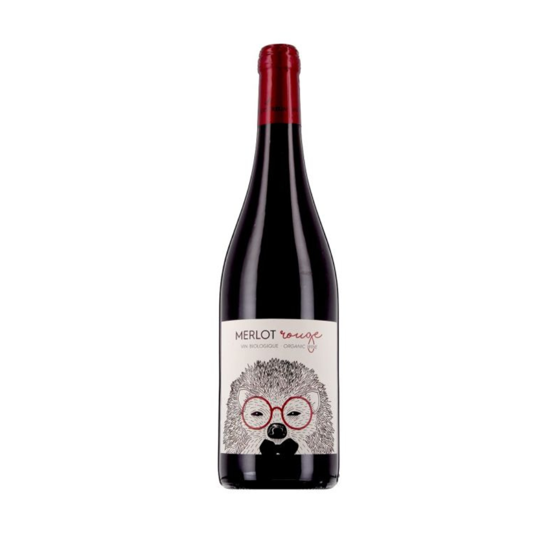 Vin rouge - vin de France "hérisson malin" - 100% Merlot 13° bio