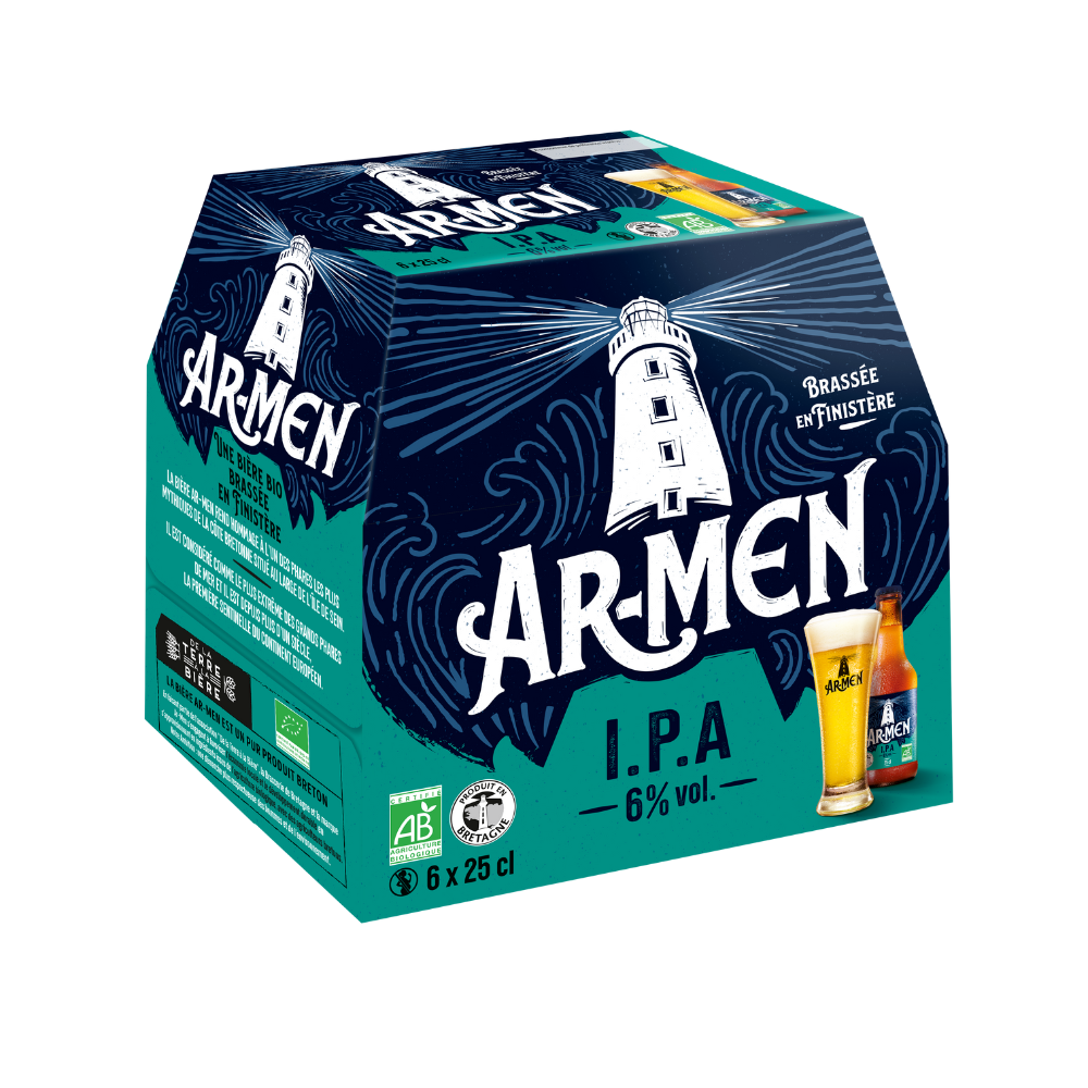 Pack bière IPA 6° bio - 6x25cl
