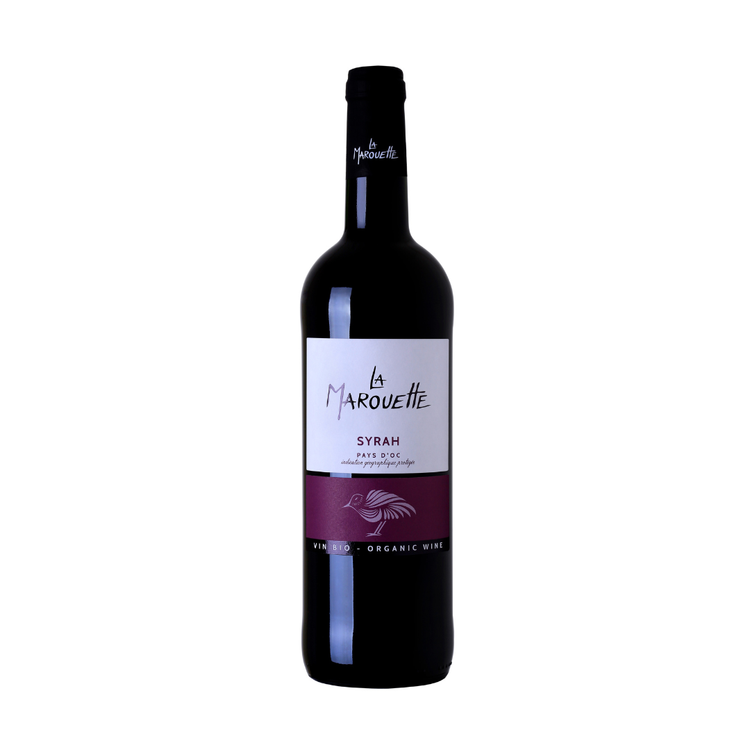 Vin rouge - IGP Pays d'Oc "la marouette" - 100% Syrah 13° bio