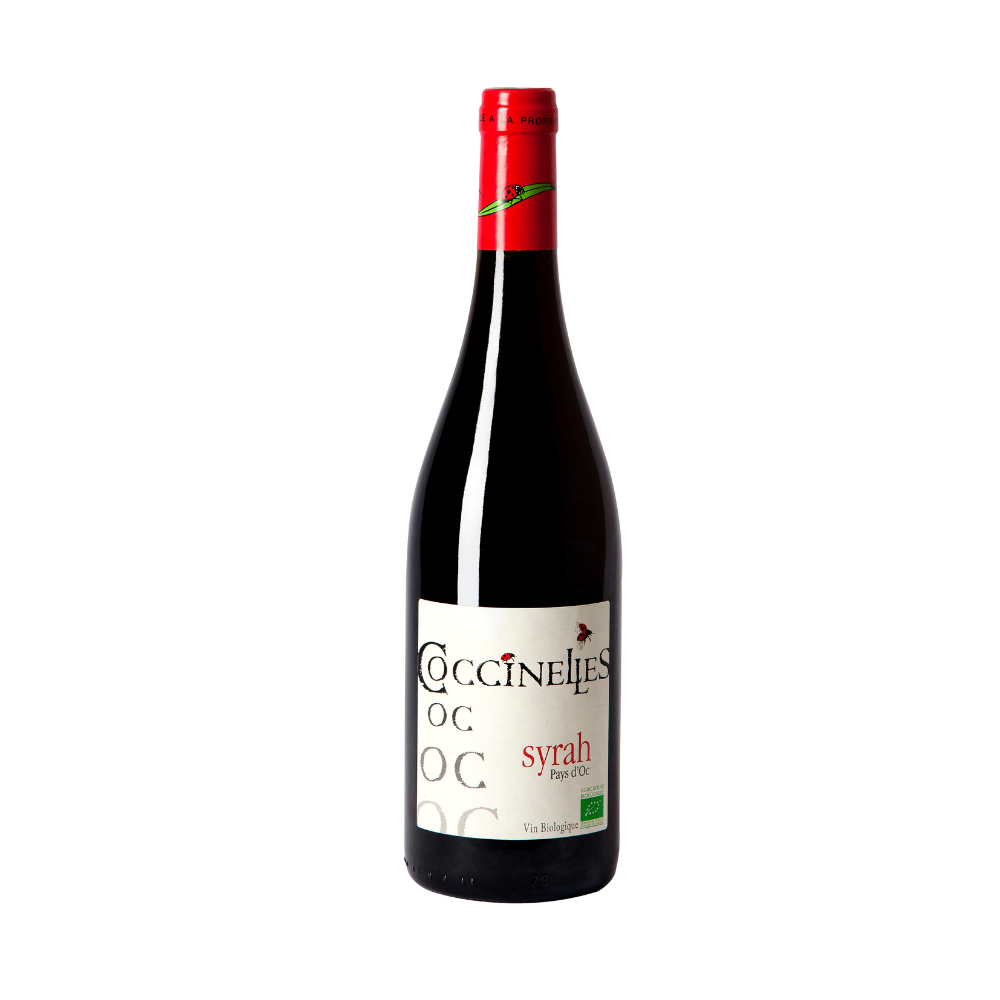 Vin rouge - IGP Pays d'Oc "coccinelles" - 100% Syrah 13,5° bio