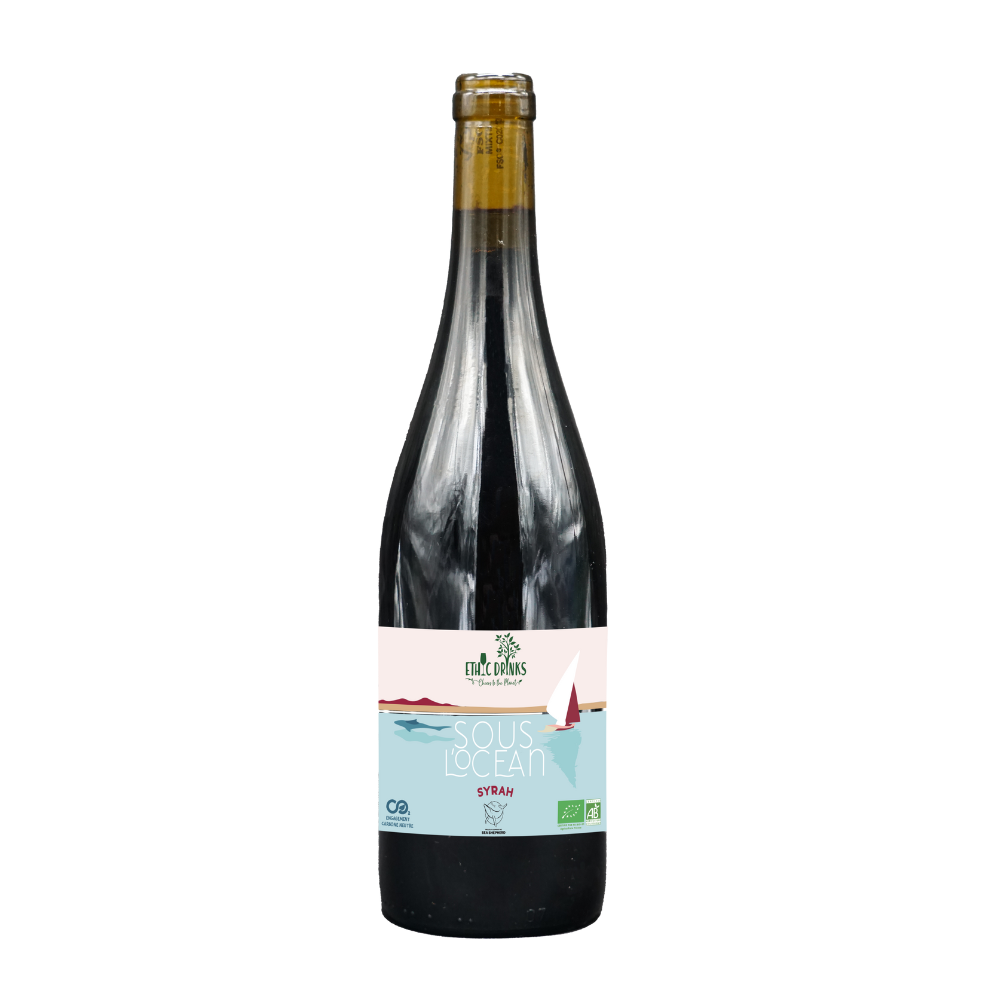 Vin rouge sous l'océan Syrah IGP Pays d'Oc 2023 14° bio