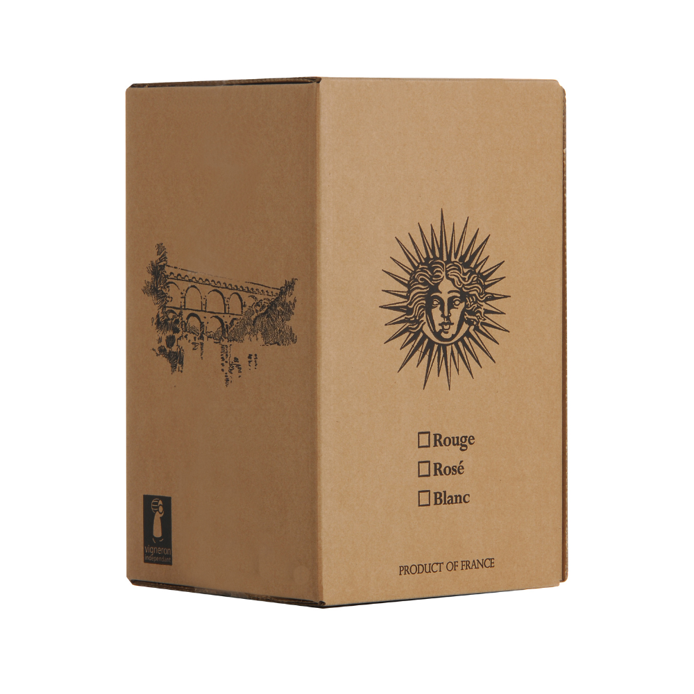 Vin rouge - IGP Côteaux du pont du Gard 14° bio - 5L