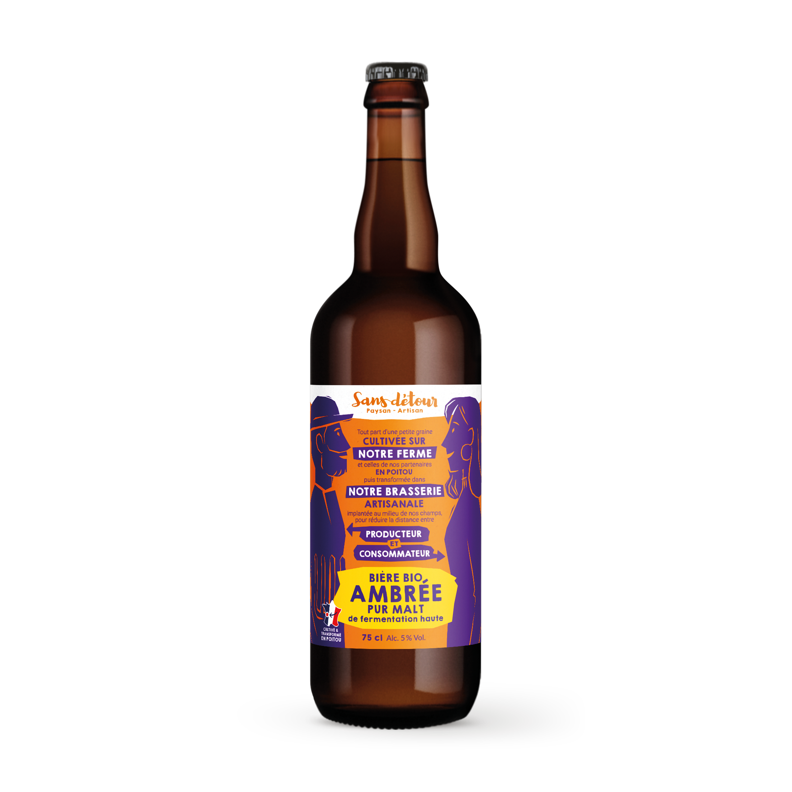 Bière ambrée 5° bio