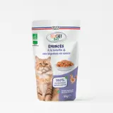 Pochons x12 emincé chat à la volaille bio