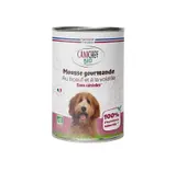 Mousse gourmande sans céréales pour chien bio
