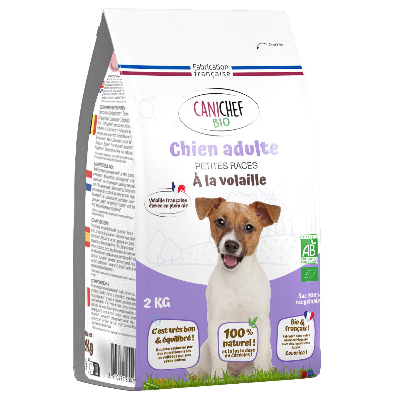 Croquettes pour chien - petite race bio