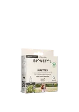 Pipettes anti-puces anti-tiques moyen chien (15 à 30kg) bio x 3