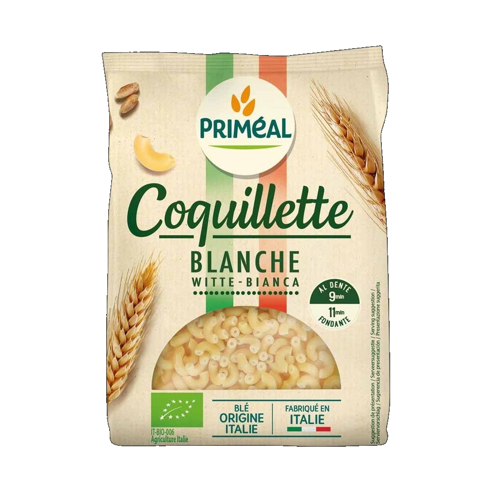 Coquillettes blanches bio