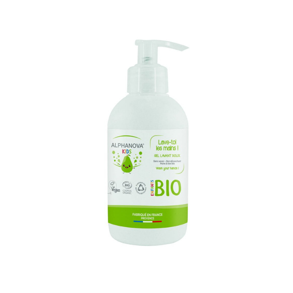Gel lavant mains pour enfants à la poire certifié Cosmos Organic