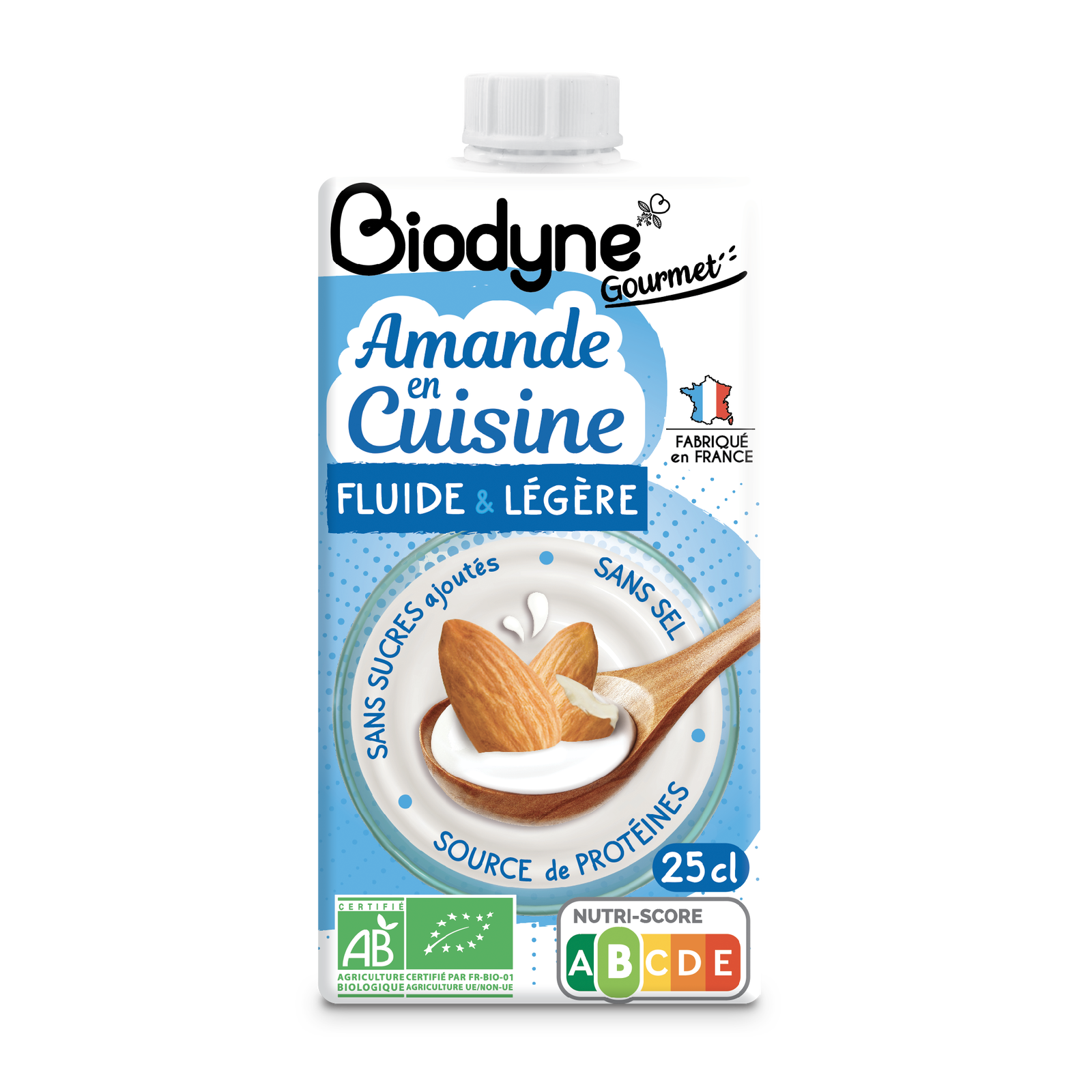 Crème cuisine amande bio
