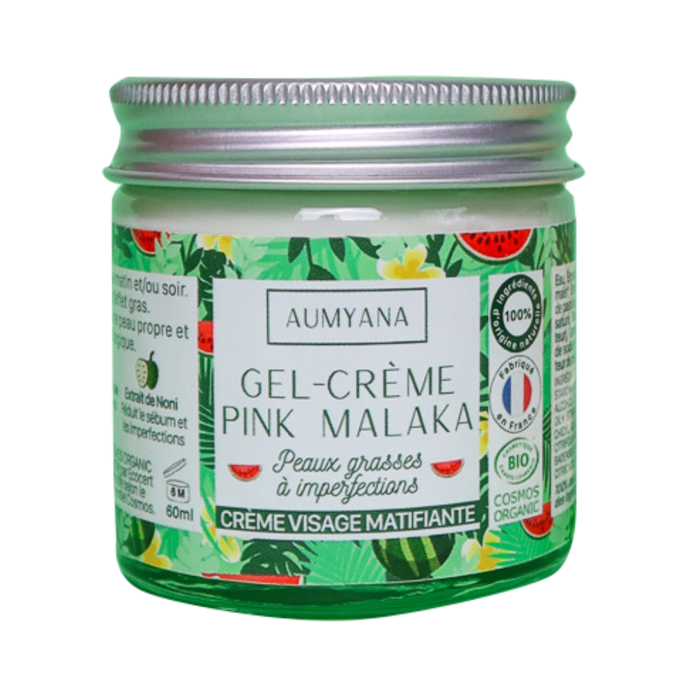 Gel crème matifiante certifié Cosmos Organic