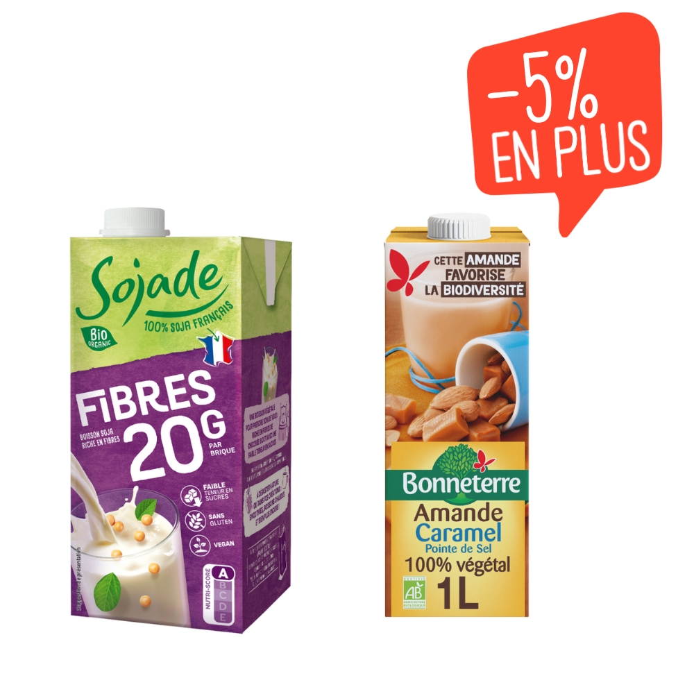 Duo boissons végétales sans gluten bio