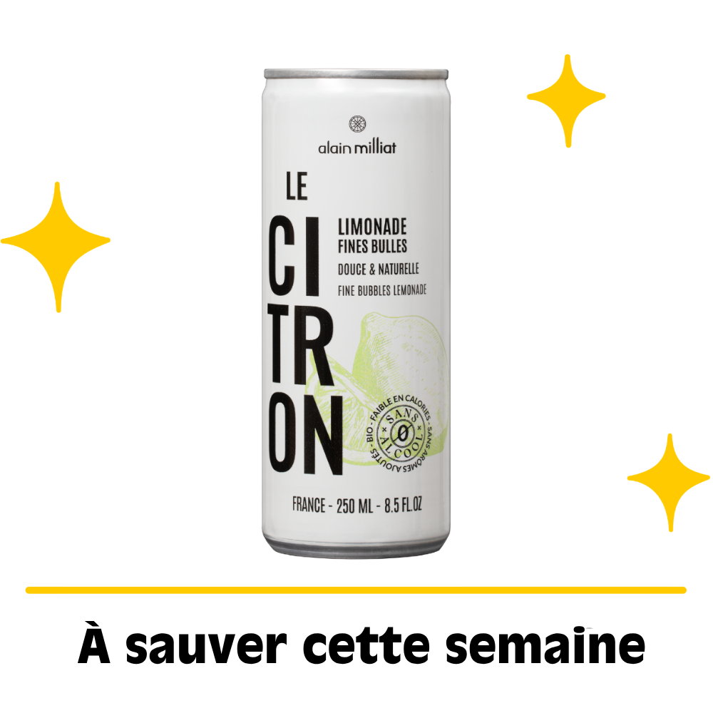 Canette limonade citron bio