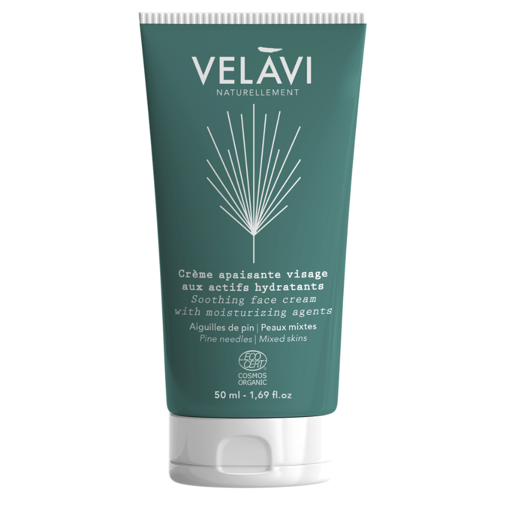 Crème apaisante visage aiguille de pin certifiée Cosmos Organic
