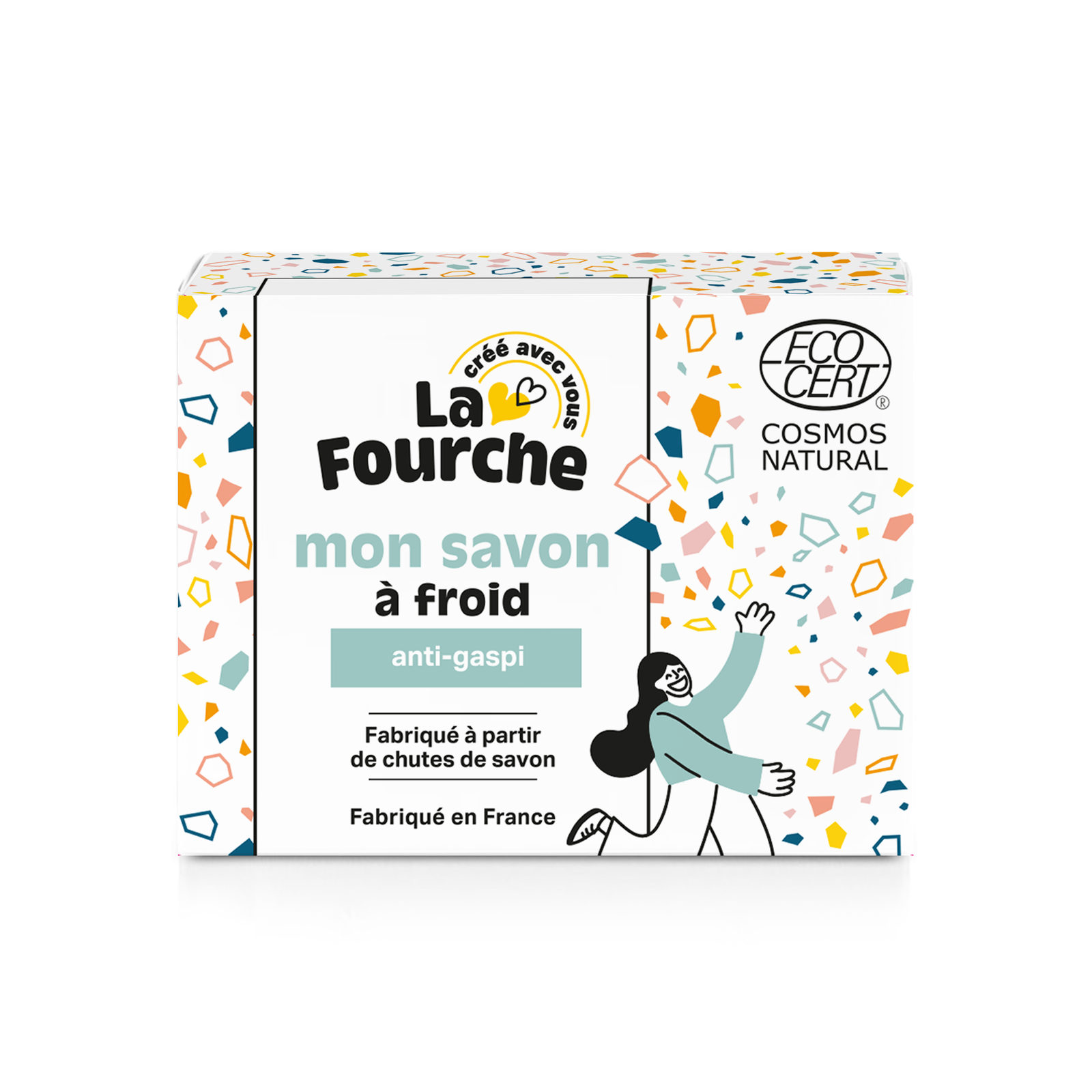 Savon saponifié à froid anti-gaspi certifié cosmos natural