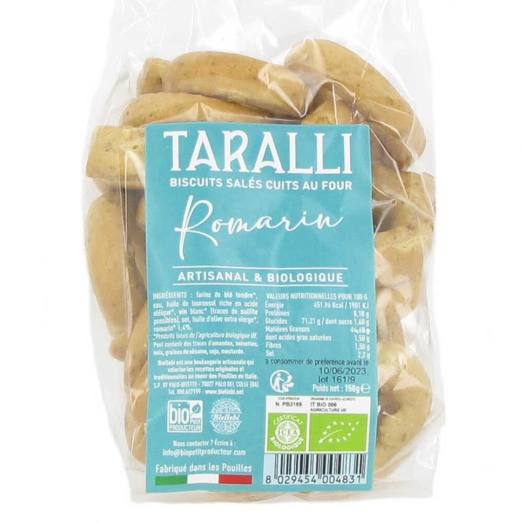 Taralli romarin bio