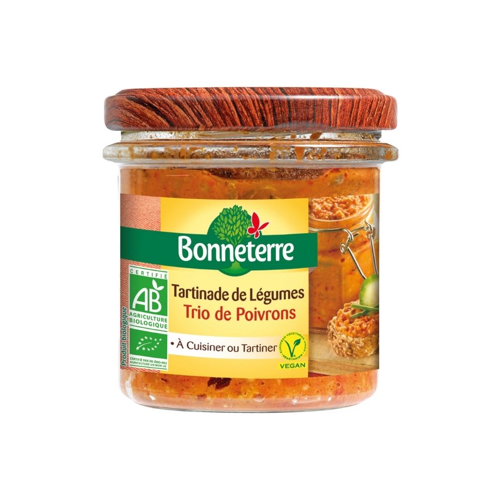 Tartinade de légumes - trio de poivrons bio