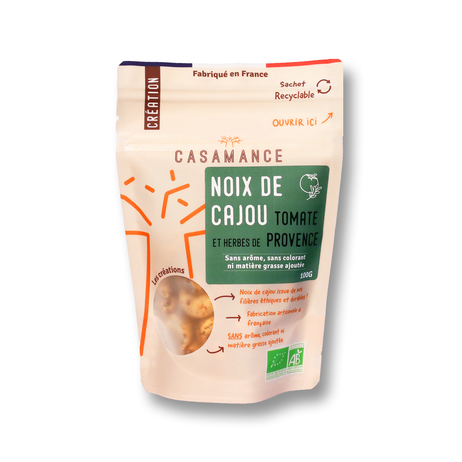 Noix de cajou tomate et herbes de Provence bio