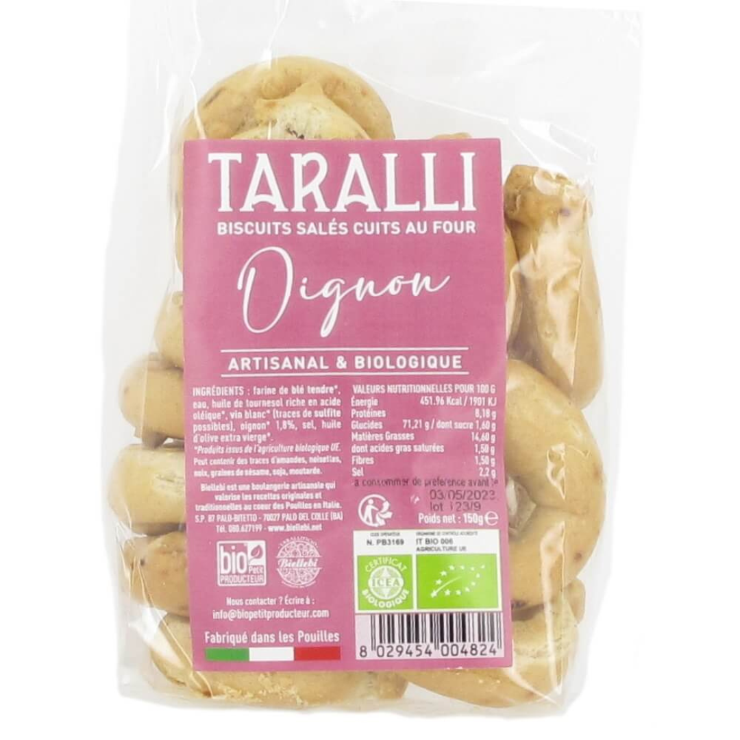 Taralli oignon bio