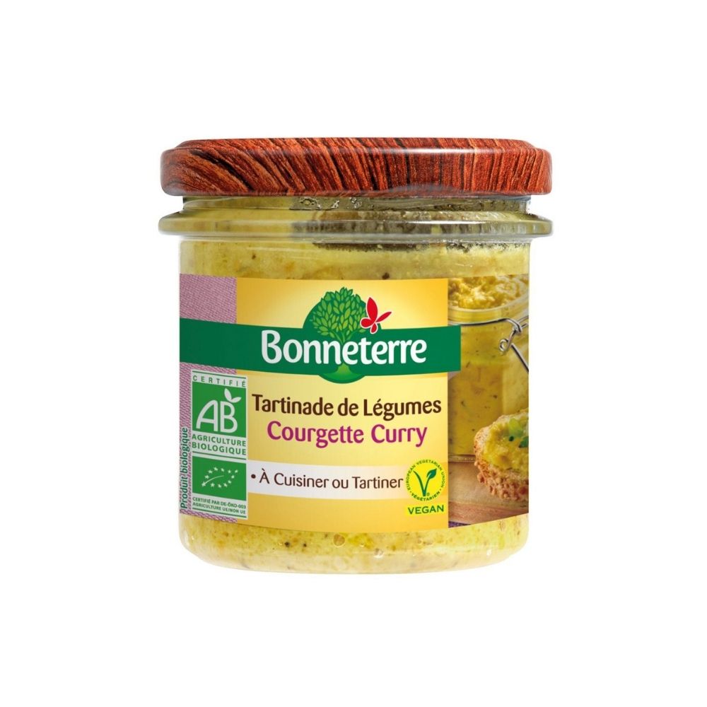 Tartinade de légumes - courgettes curry bio