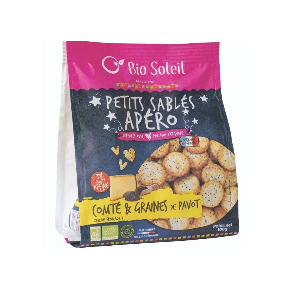 Sablés comté AOP et pavot bio