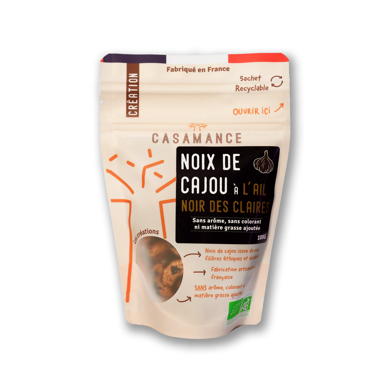 Noix de cajou à l'ail noir bio