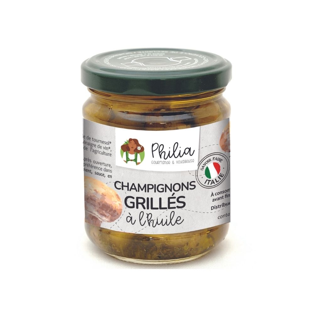 Champignons grillés à l'huile bio
