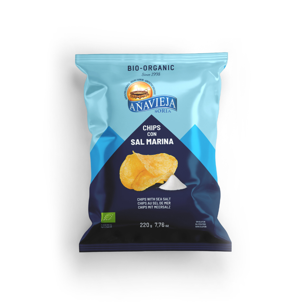 Chips nature au sel de mer format familial bio