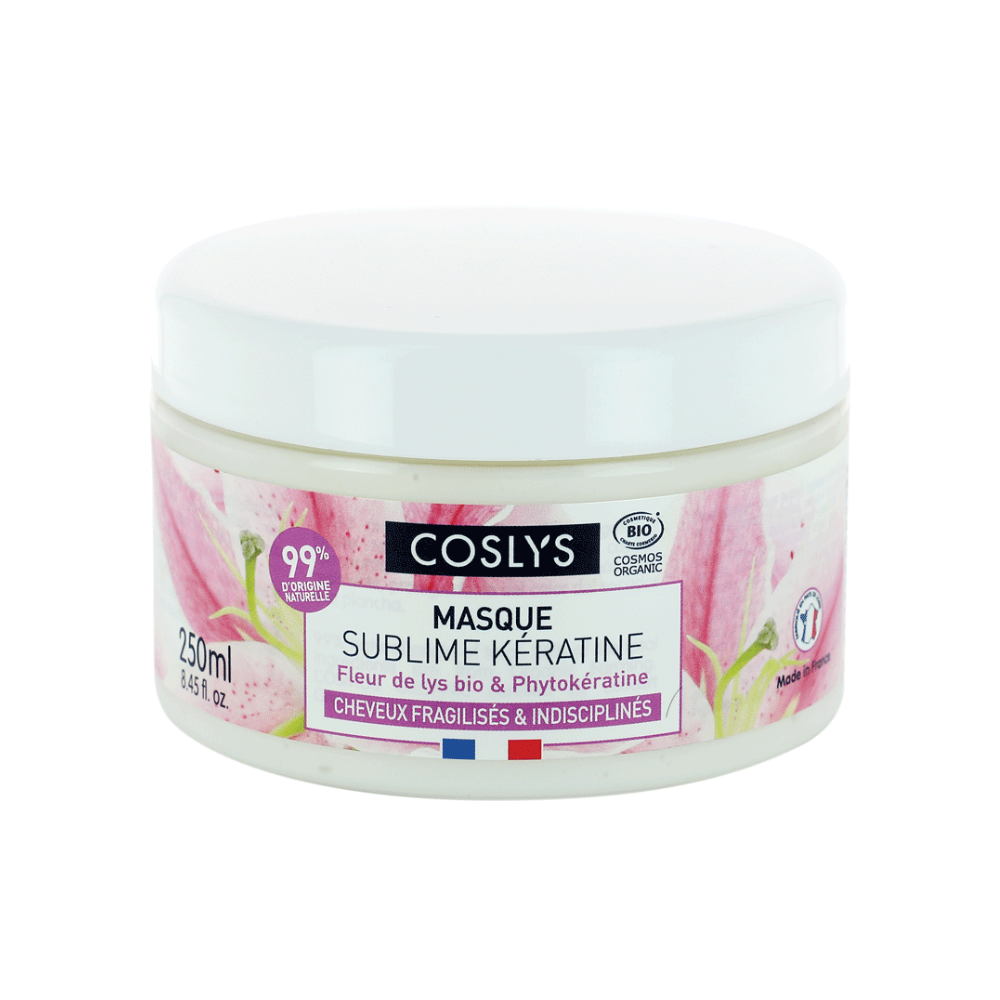 Masque kératine cheveux fragilisés & indisciplinés certifié bio