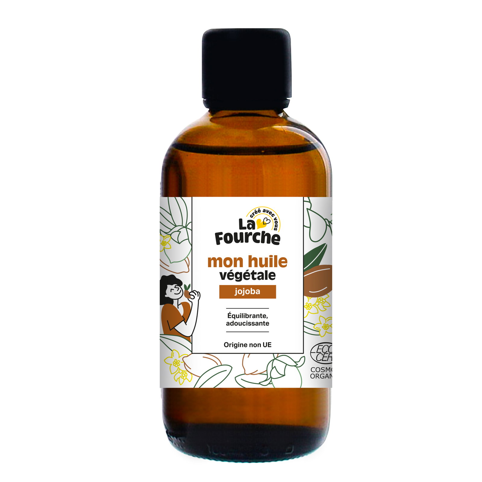 Huile végétale de jojoba certifiée Cosmos Organic