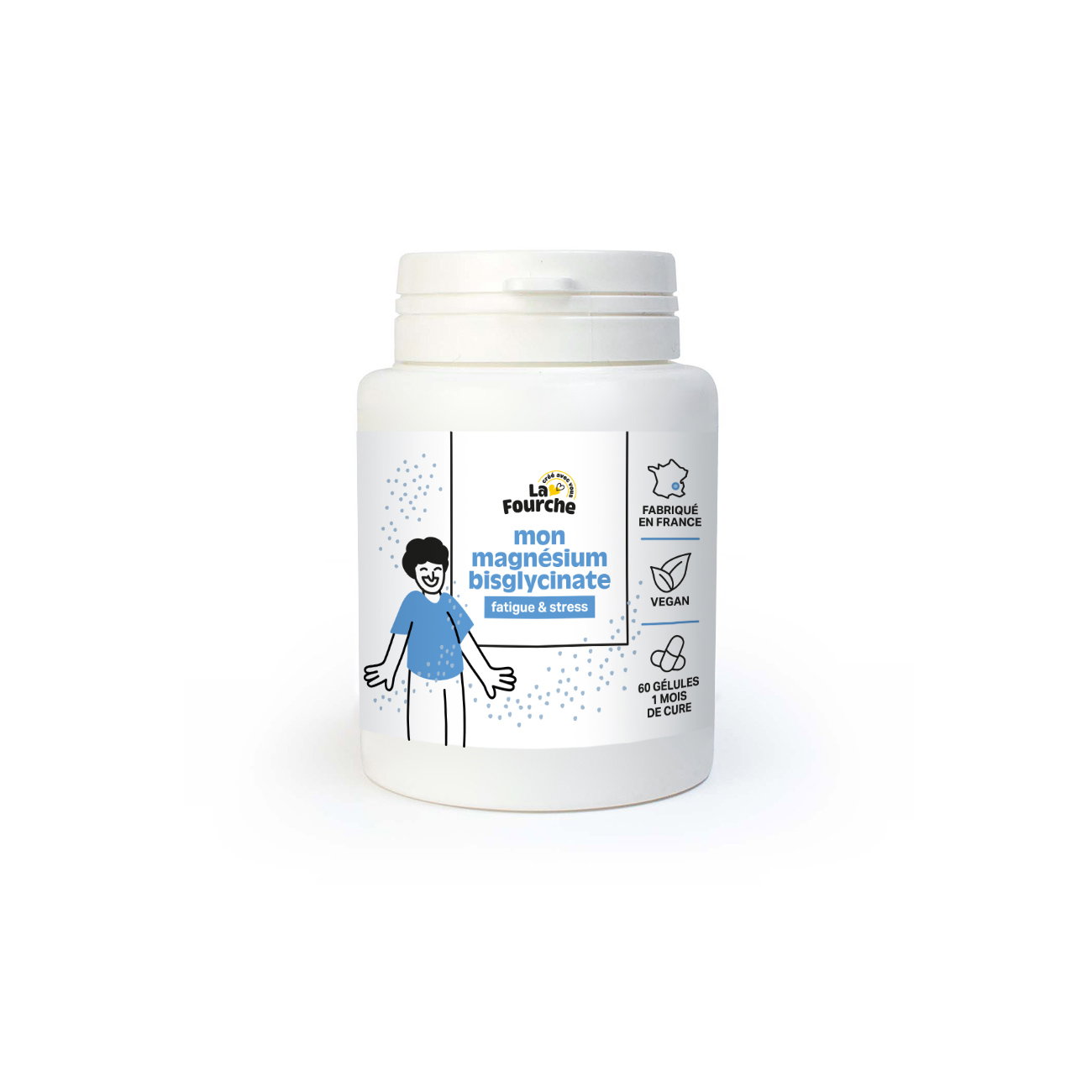 Magnésium bisglycinate - fatigue et stress x 60