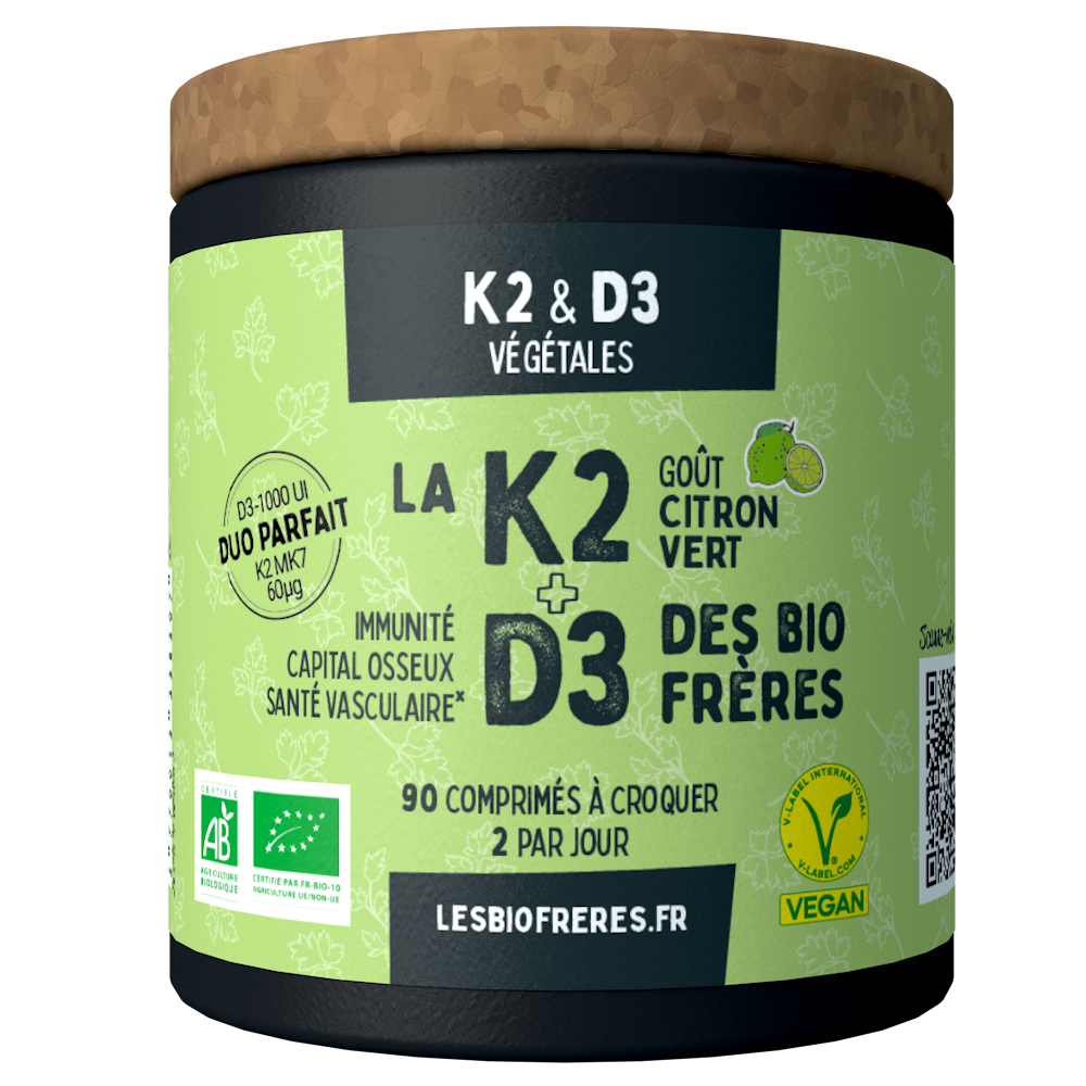Vitamines K2 D3 BIO - Citron vert