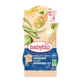 Bols soir haricots verts panais et blé bio (dès 12 mois) - 2x200g