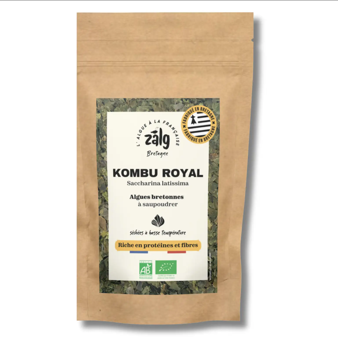 Algues sèches paillettes kombu royal bio