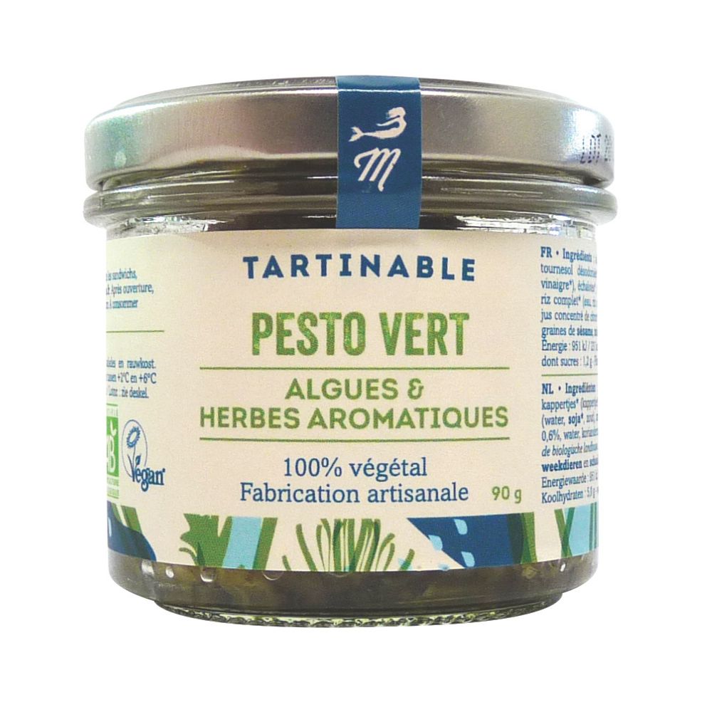 Pesto vert aux algues et herbes aromatiques bio