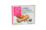 Barres céréales noisettes chocolat x5 bio