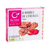 Barres céréales fraise x6 bio