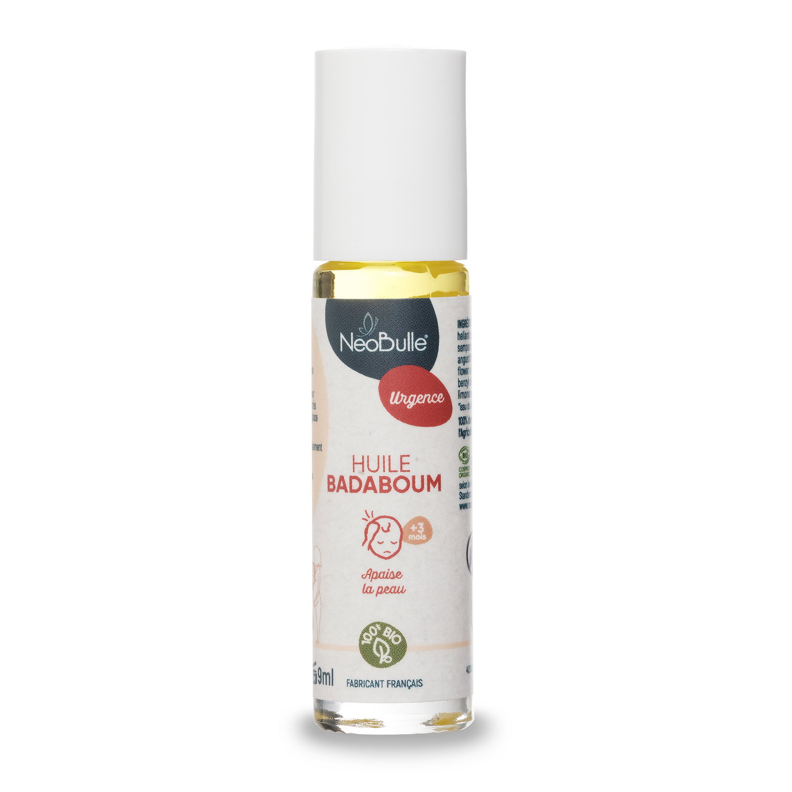 Huile apaisante badaboum certifiée bio