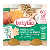 Petits pots midi hachis végétal bio - patate douce des Landes lentilles de nos régions lait de coco (dès 6 mois) - 2x200g