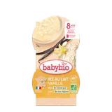 Riz au lait vanille bio (dès 8 mois) - 2x100g