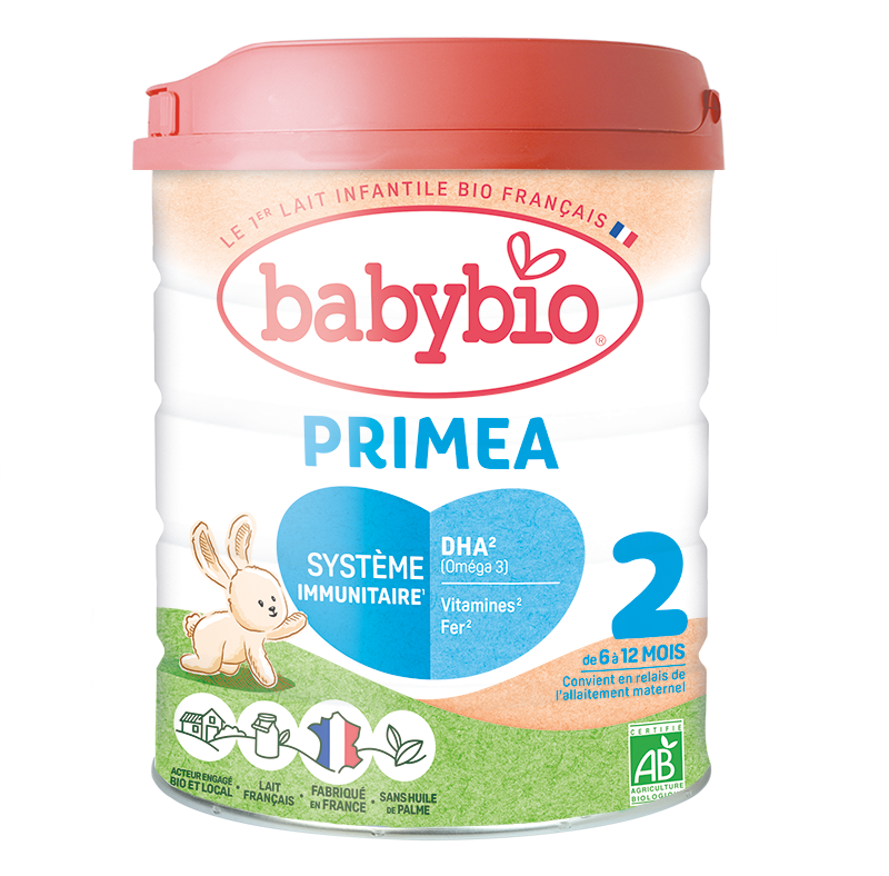 Lait infantile primea 2 au lait de vache français (dès 6 mois) bio