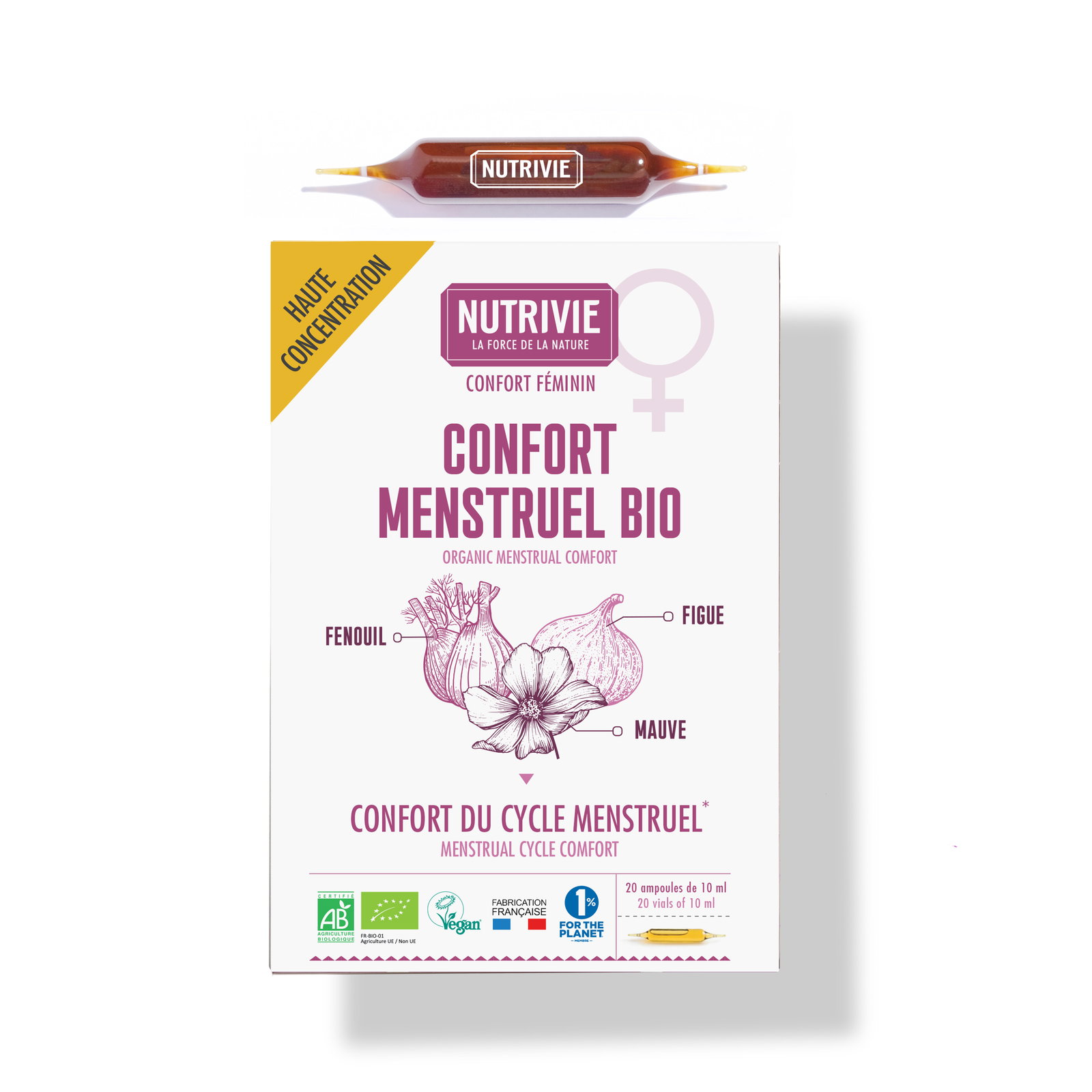 Ampoules confort menstruel bio x 20
