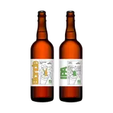 Panier duo de bières blonde et IPA bio La Fourche