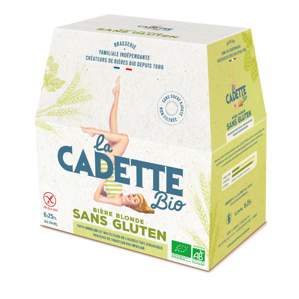 Bière blonde sans gluten 5° bio - 6x25cl