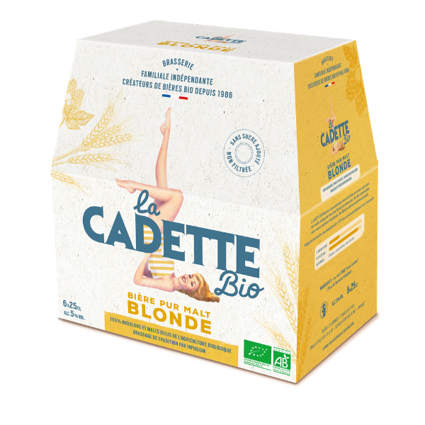 Bière blonde pur malt 5° bio - 6x25cl