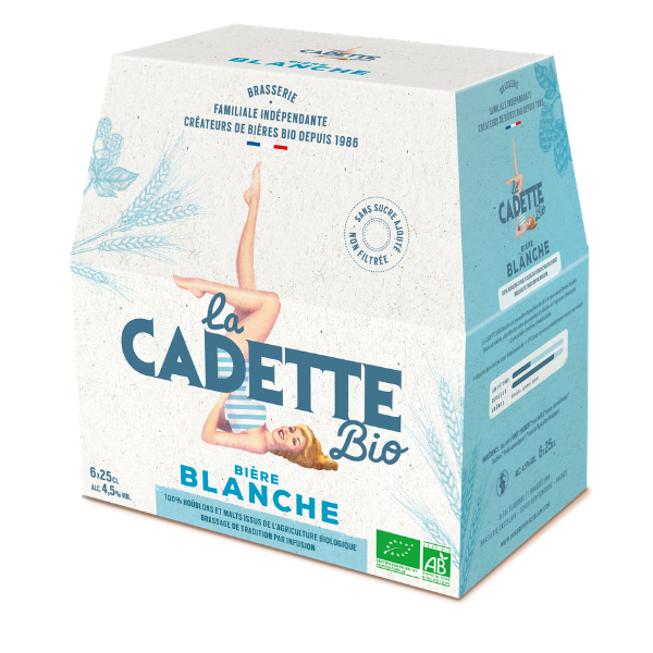 Bière blanche 4,5° bio - 6x25cl