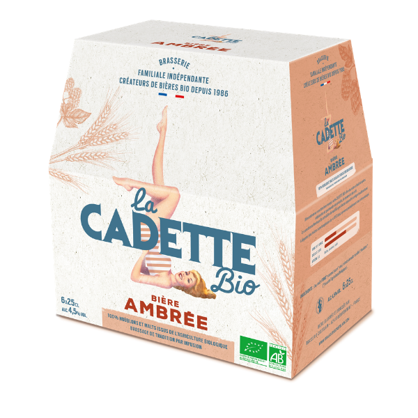Bière ambrée 4,5° bio - 6x25cl