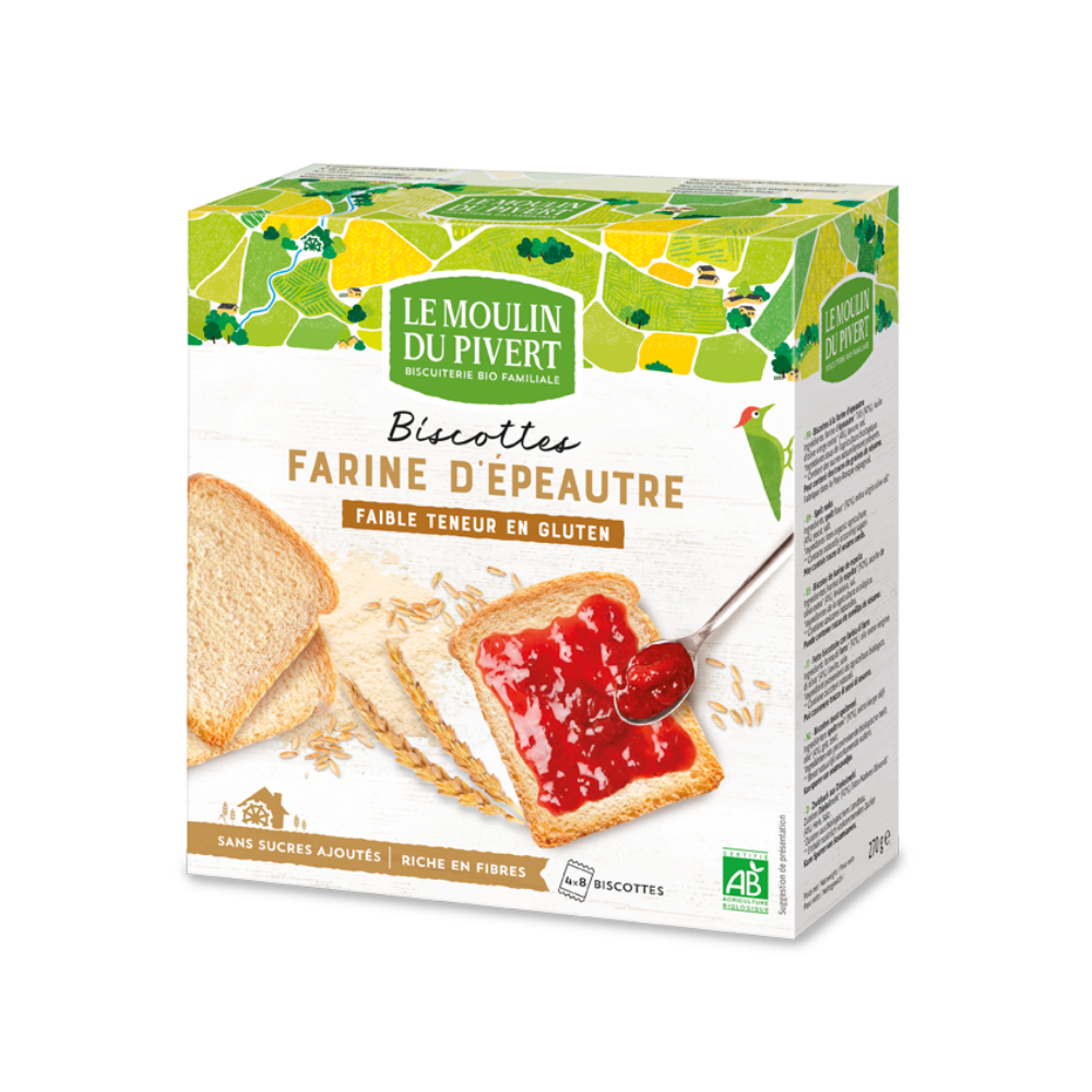 Biscottes à la farine d'épeautre bio